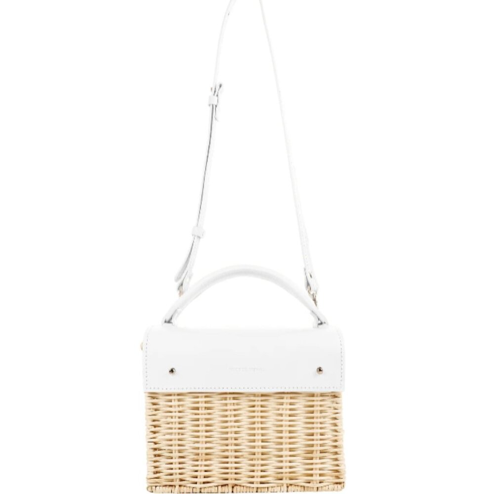 NWT White Natural Kuai Bag - Wicker Wings - Picture 4 of 5